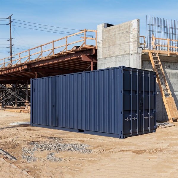 our construction site storage containers are built to withstand harsh weather conditions and keep your belongings safe